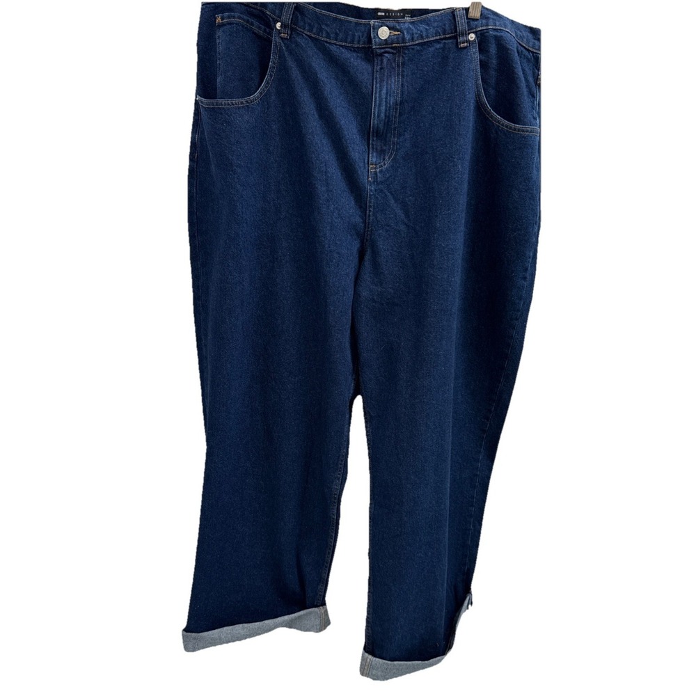 ASOS Curve Leg Jeans‎ Cotton Dark Wash Women Plus 20 44/33 High Rise Classic